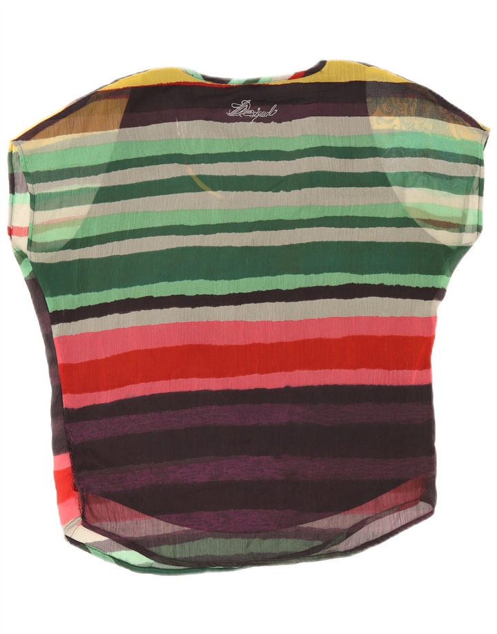 Bluză supradimensionată pentru femei Desigual UK 16, mare, cu dungi multicolore