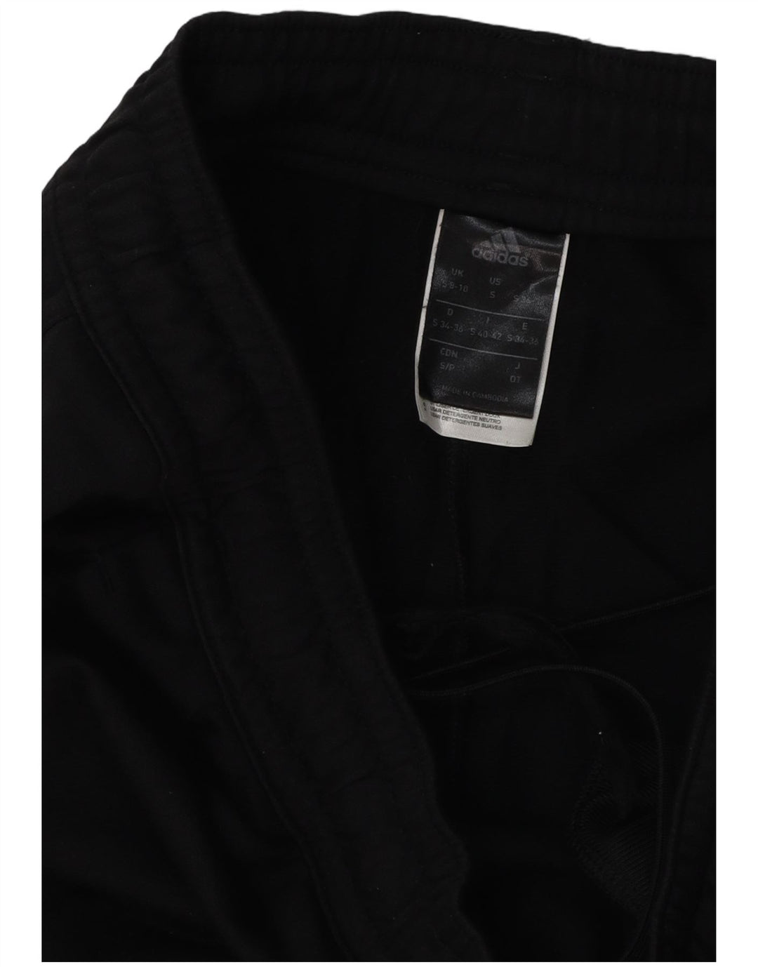 Pantaloni de trening Adidas pentru femei UK 8/10 Poliester negru mic