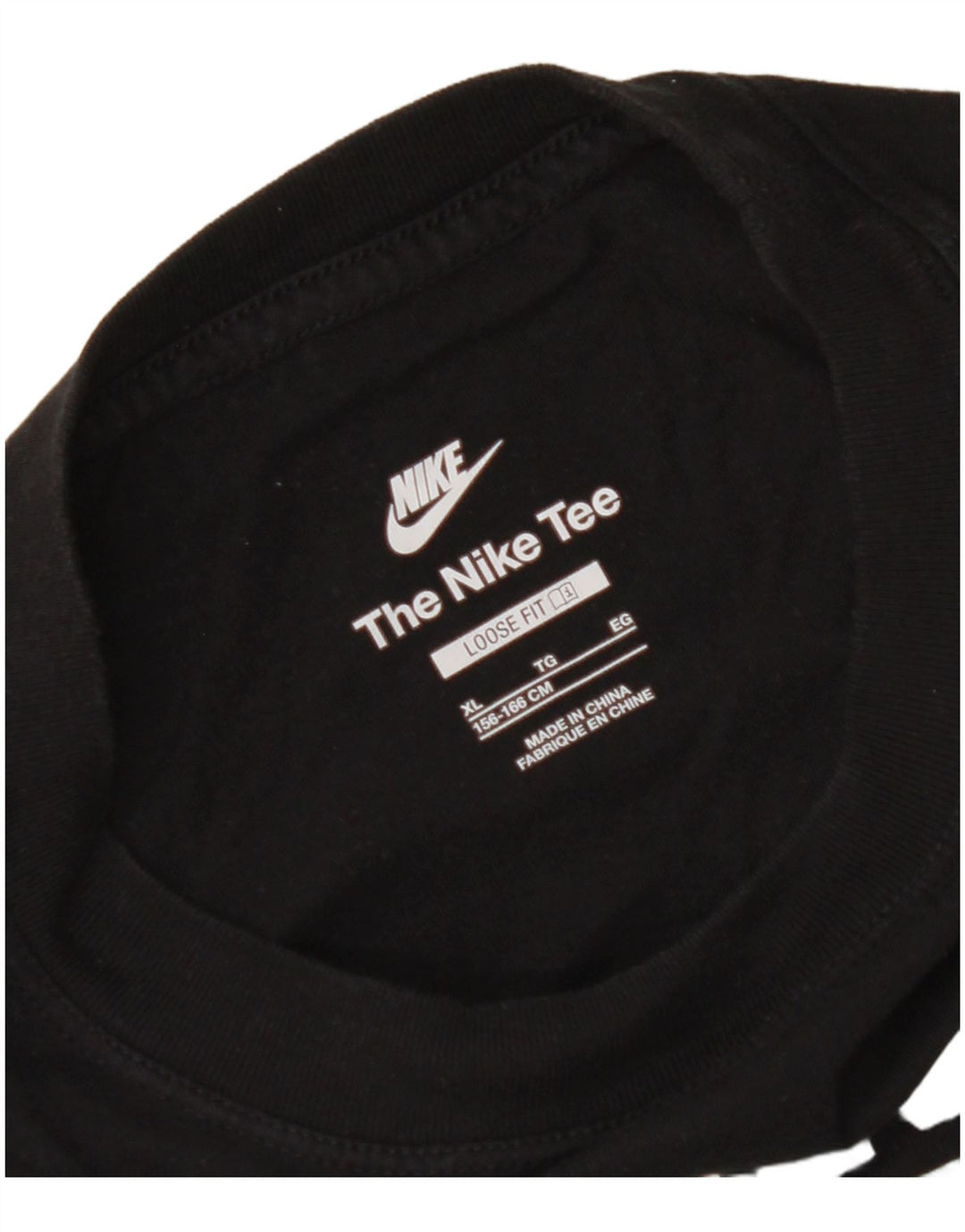 Tricou grafic NIKE pentru fete loose fit Crop Top 13-14 ani XL negru