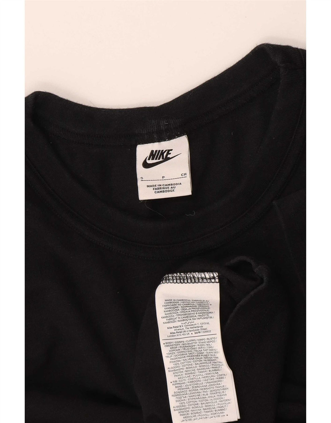 Tricou pentru bărbați Nike Top mic, negru, bumbac