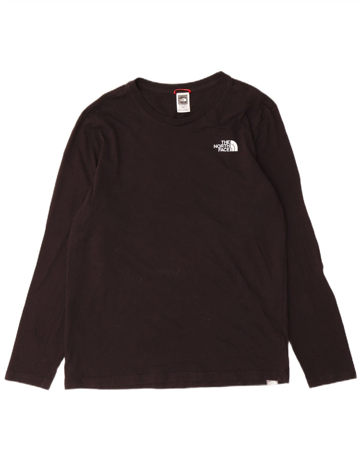 Top pentru bărbați The North Face cu mânecă lungă, bumbac mediu negru