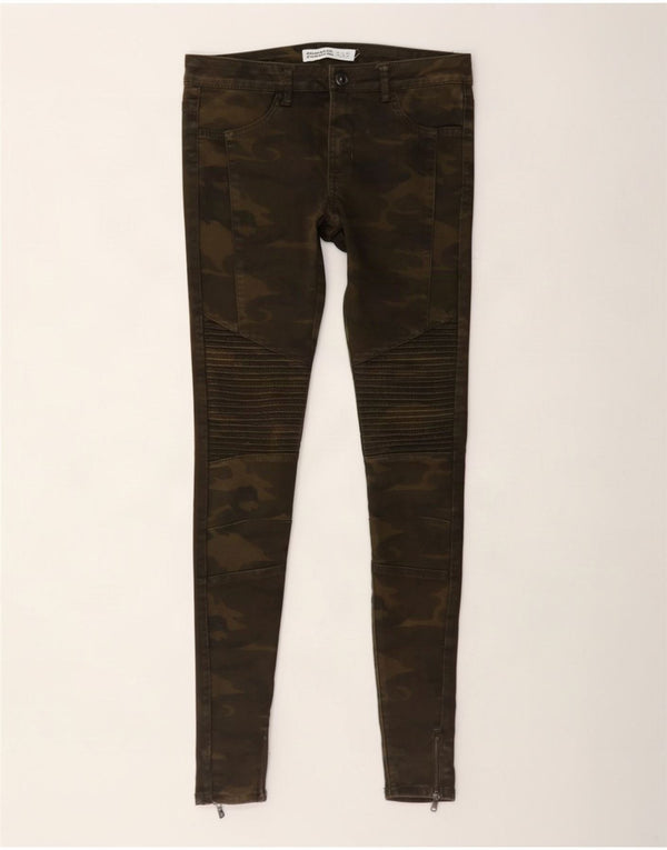Blugi skinny de damă Zara EU 36 XS W26 L28 Kaki Camuflaj