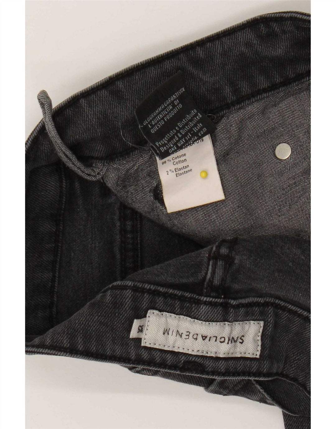 SIVIGLIA Blugi Slim Bărbați W35 L34 Bumbac Gri