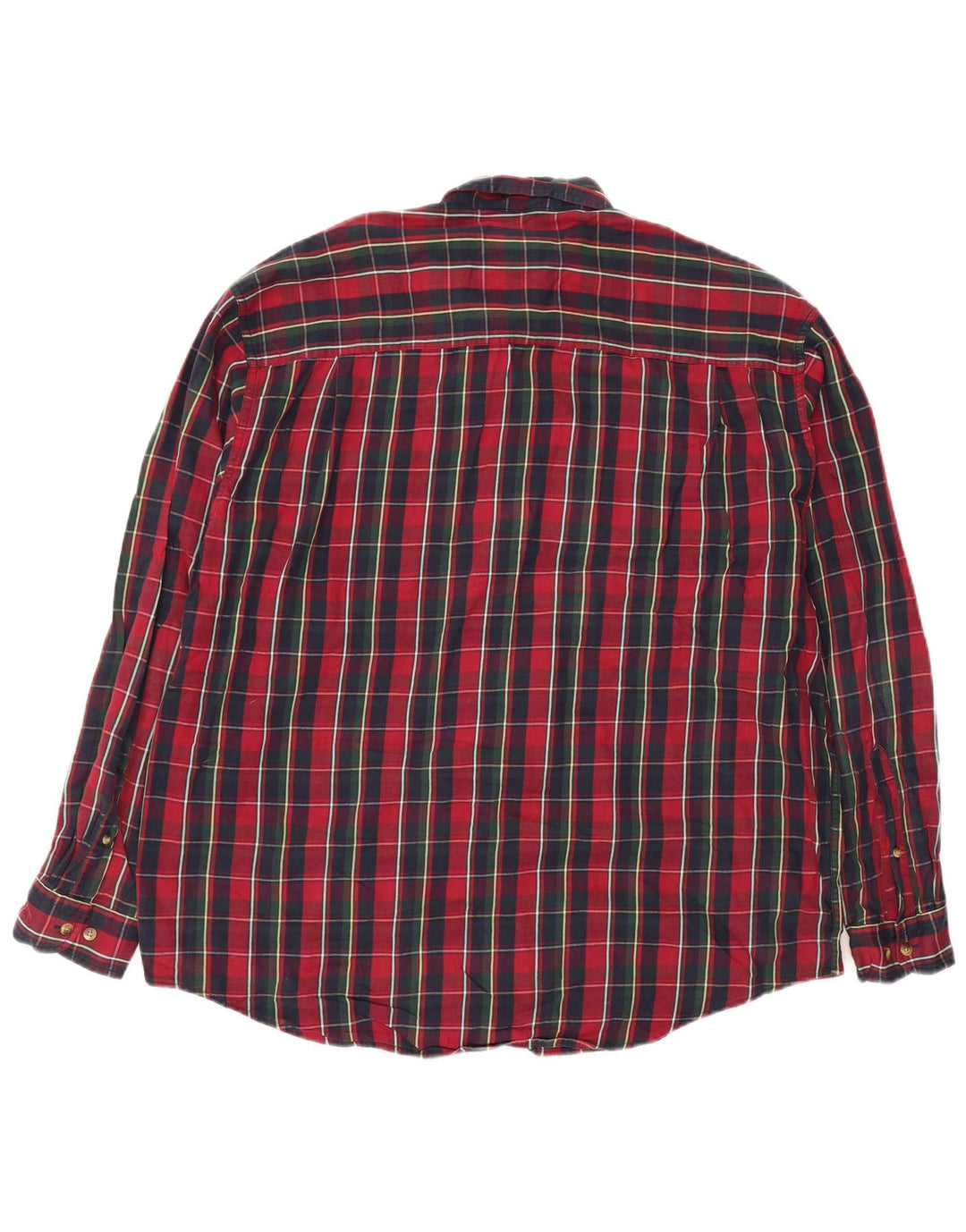 EDDIE BAUER Cămașă de flanel pentru bărbați, bumbac cu carouri roșii mari