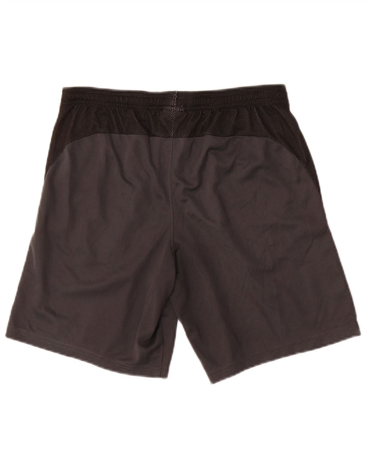 Pantaloni scurți sport Nike Dri Fit pentru bărbați, gri mici, poliester color bloc