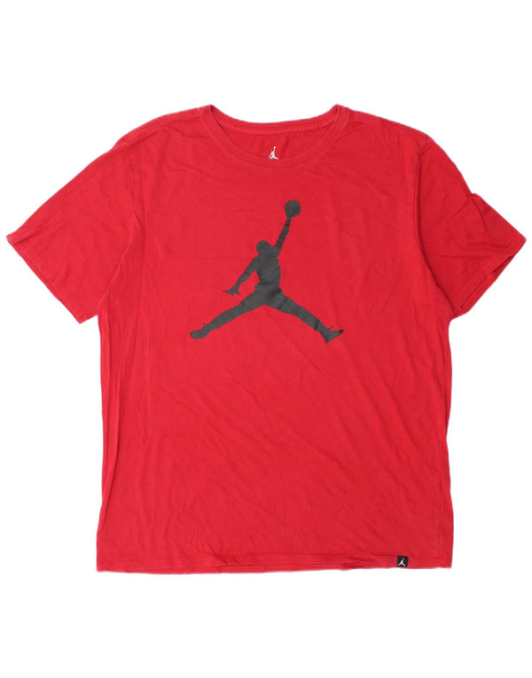 Tricou grafic Jordan pentru bărbați Top XL Bumbac roșu