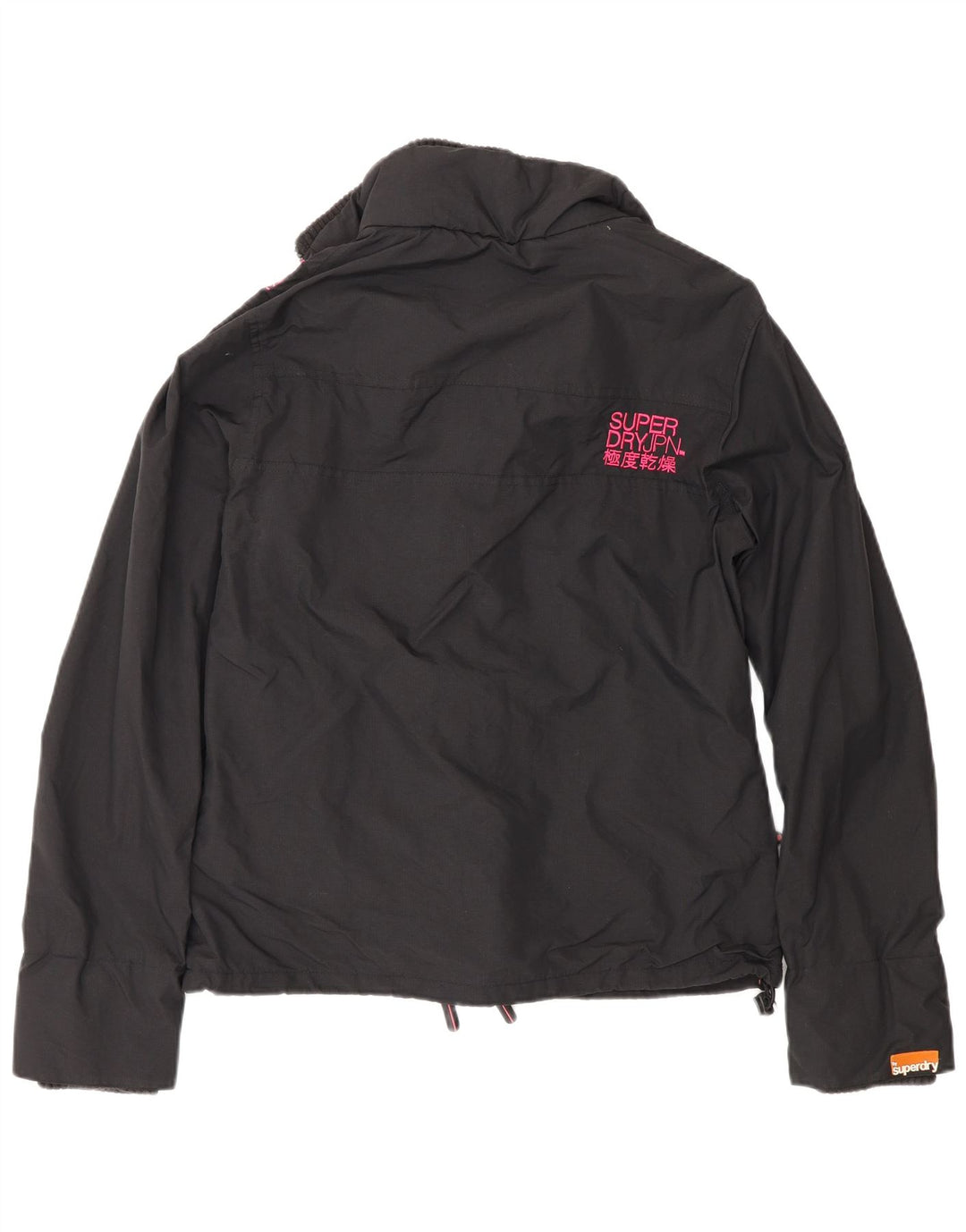 Jachetă Windbreaker Superdry pentru femei, cu ajustare normală, UK 16, mare, negru, nailon