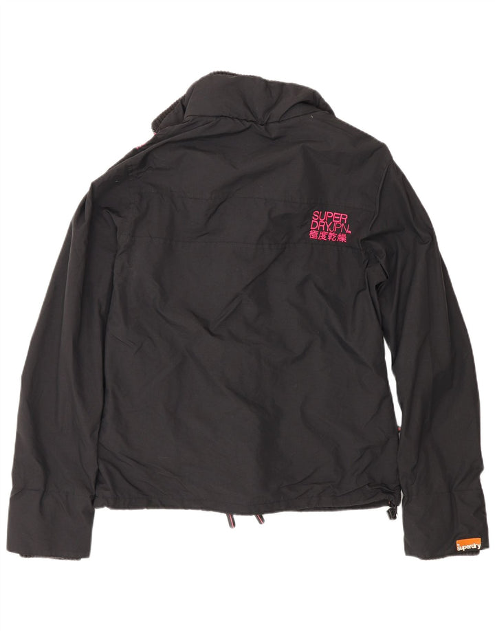 Jachetă Windbreaker Superdry pentru femei, cu ajustare normală, UK 16, mare, negru, nailon