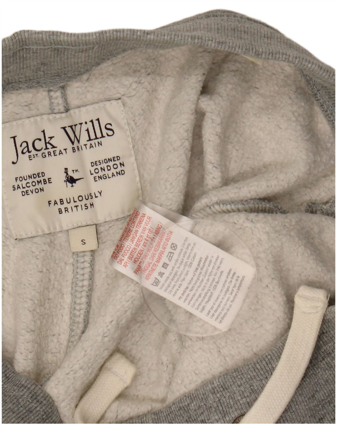 Pantaloni scurti sport Jack Wills pentru bărbați, bumbac cu pete mici, gri