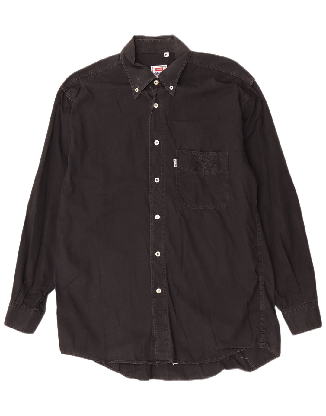 Cămașă Levi's pentru bărbați, bumbac mediu negru