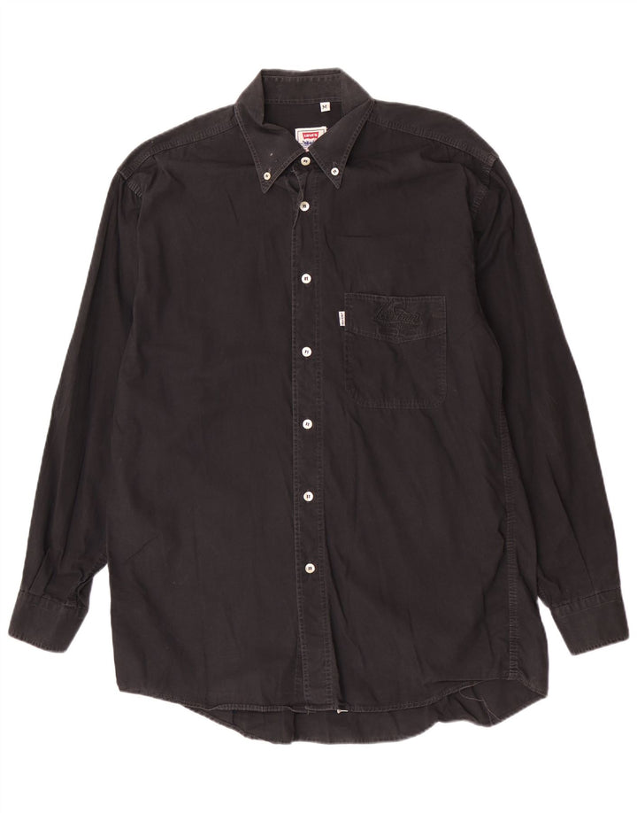 Cămașă Levi's pentru bărbați, bumbac mediu negru