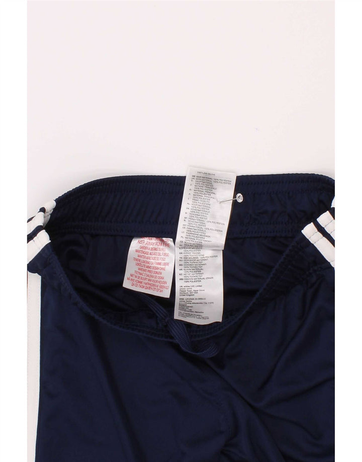 Pantaloni scurți sport Adidas Climalite pentru băieți 9-10 ani, albastru bleumarin, poliester