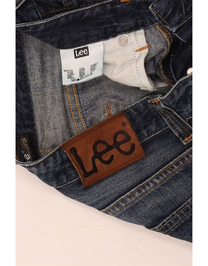 Blugi drepti Powell pentru femei Lee W30 L28 bumbac bleumarin