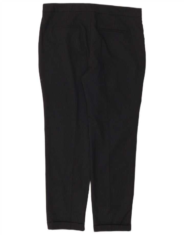 Pantaloni chino subțiri pentru femei Zara EU 40 Mediu L30 L27 Bleumarin Poliester