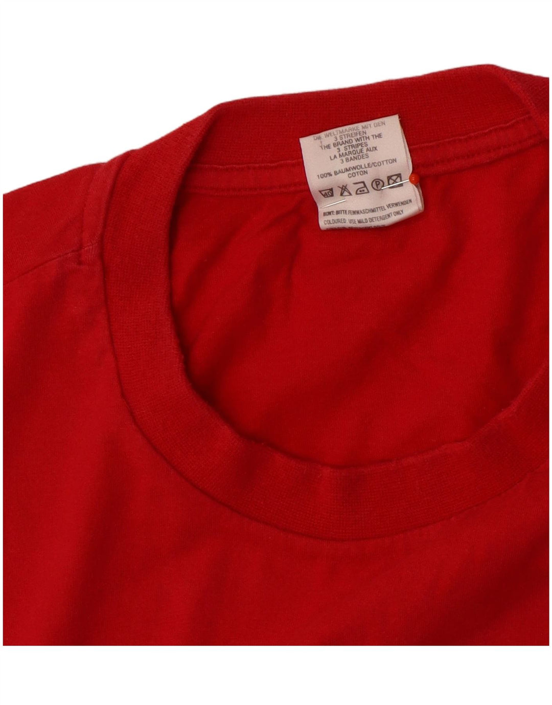 Tricou grafic Adidas pentru bărbați Top mare bumbac roșu