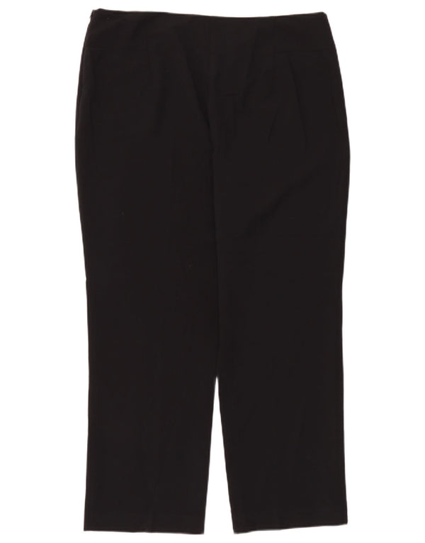 Pantaloni casual drepti pentru femei Marks & Spencer UK 16 Large W36 L28 Negru