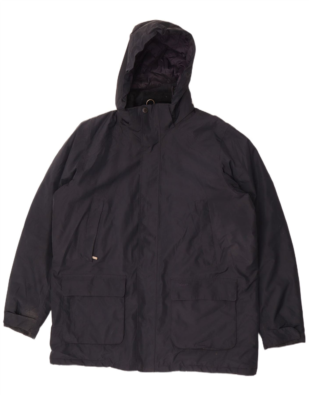 Jachetă de vânt cu glugă pentru bărbați Barbour UK 44 2XL, poliester bleumarin
