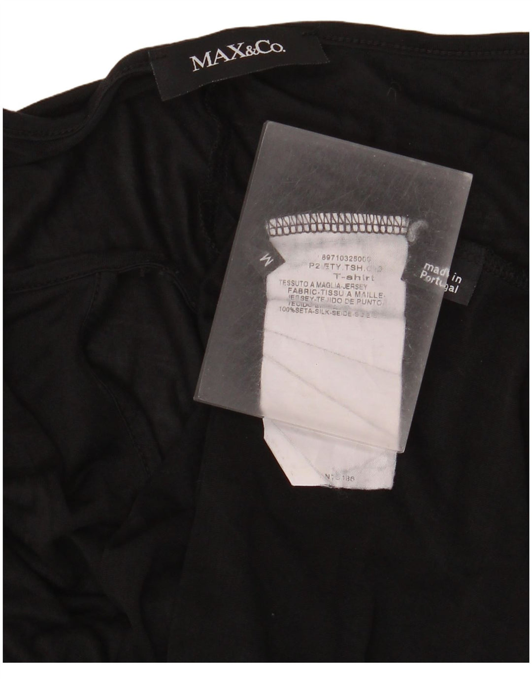 Max & Co. Top pentru femei cu mâneci 3/4 UK 14 Medium Black Silk