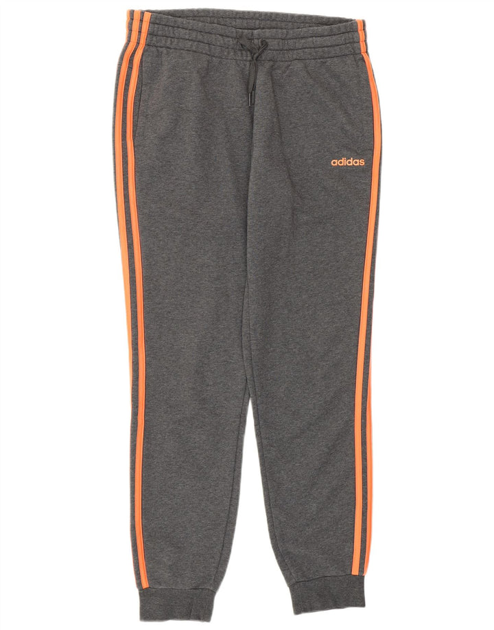 Pantaloni de trening pentru femei ADIDAS Joggeri UK 12/14 Bumbac gri mediu