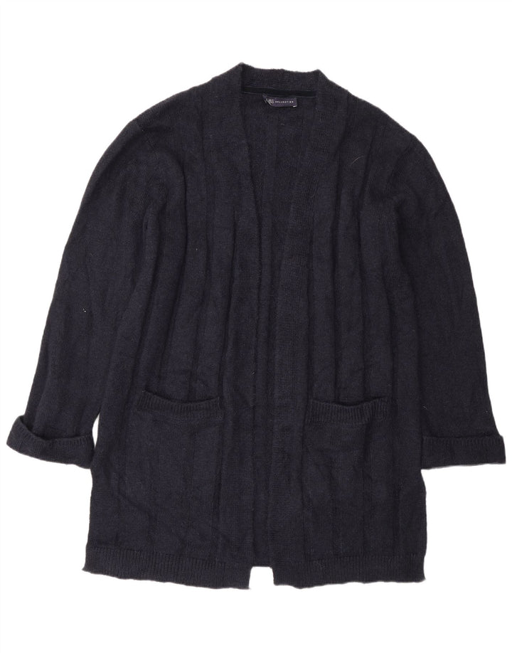 Pulover cardigan cu paragate pentru femei Marks & Spencer UK 14 Medium Bleumarin
