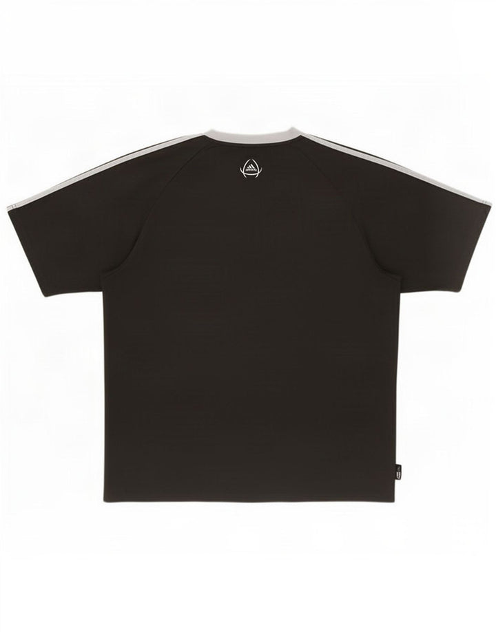 Tricou Adidas Climalite pentru bărbați Top mare, negru, poliester color bloc