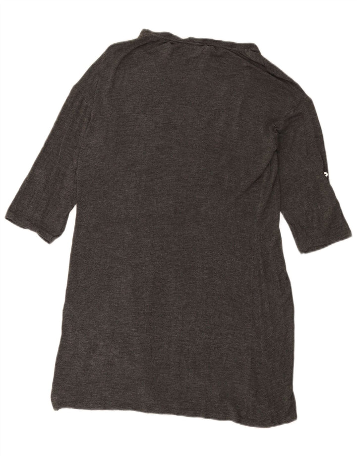 Rochie de bază Zara pentru femei cu mâneci 3/4 UK 14 mare, gri, viscoză