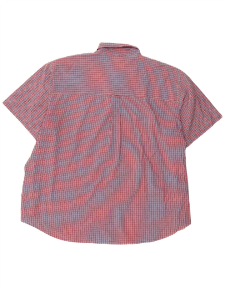 Cămașă cu mânecă scurtă Chaps pentru bărbați, cu mânecă scurtă, 4XL, roșu, din bumbac