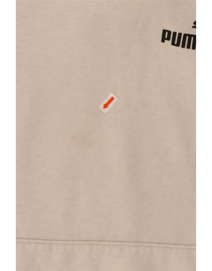 Pulover Puma pentru femei, UK 12, poliester alb mediu