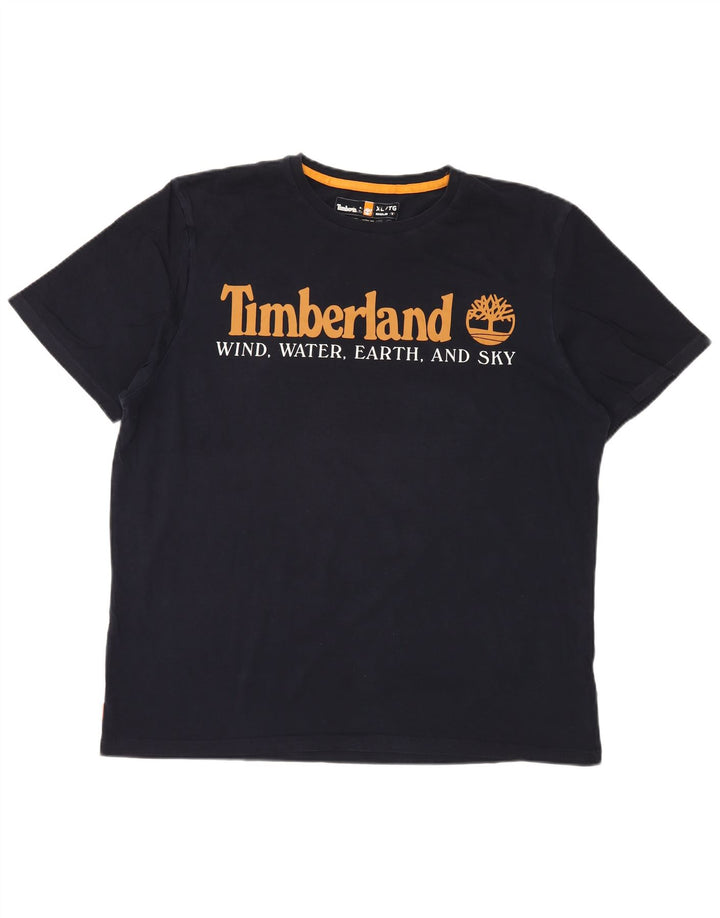 TIMBERLAND Bărbați Regular Fit Tricou grafic Top XL Bleumarin