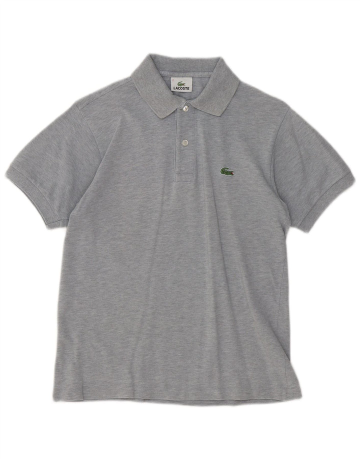 Tricou polo pentru bărbați LACOSTE Mărimea 2 XS bumbac cu pete gri