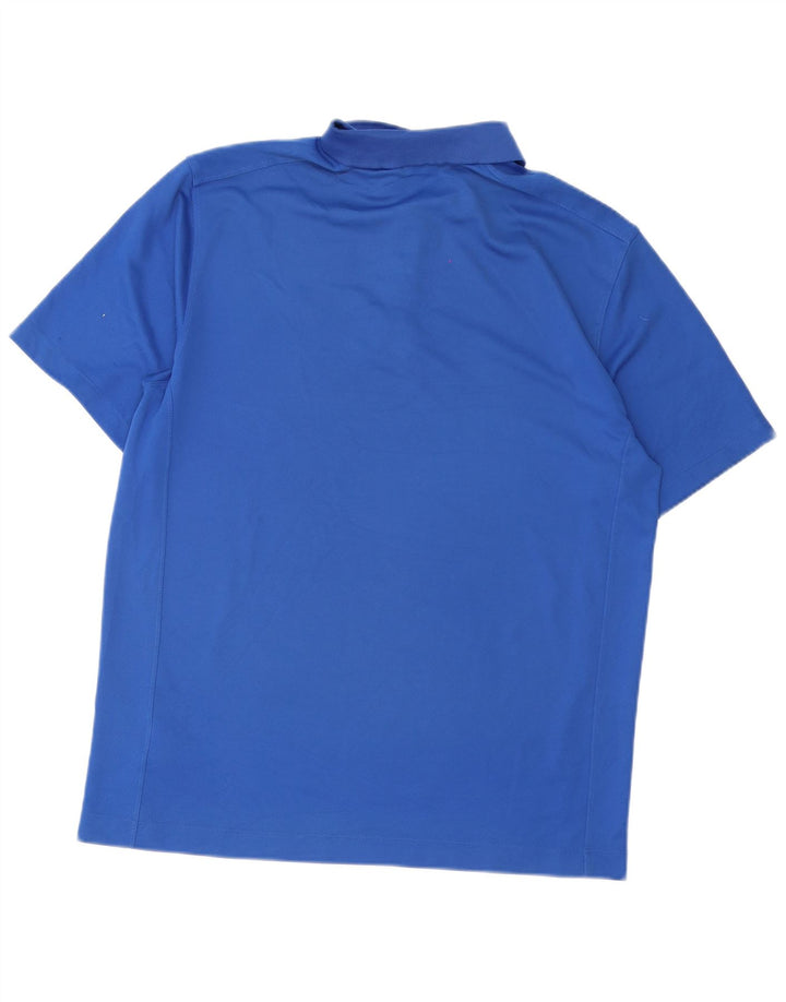Tricou polo Nike Dri Fit pentru bărbați, mare, albastru, poliester