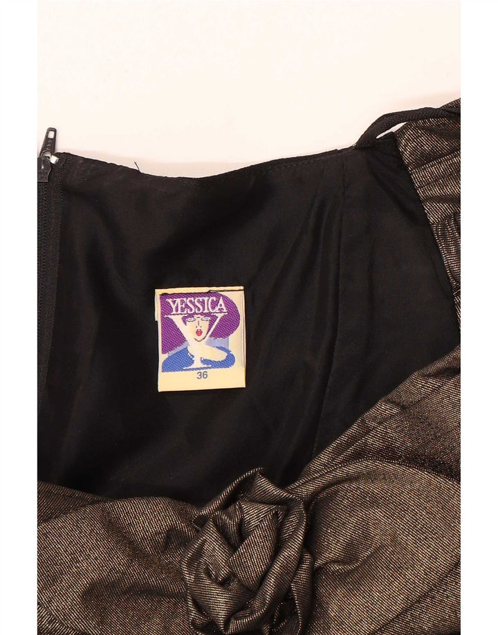 Yessica rochie pentru femei cu umăr dezactivat EU 36, negru, poliester color bloc