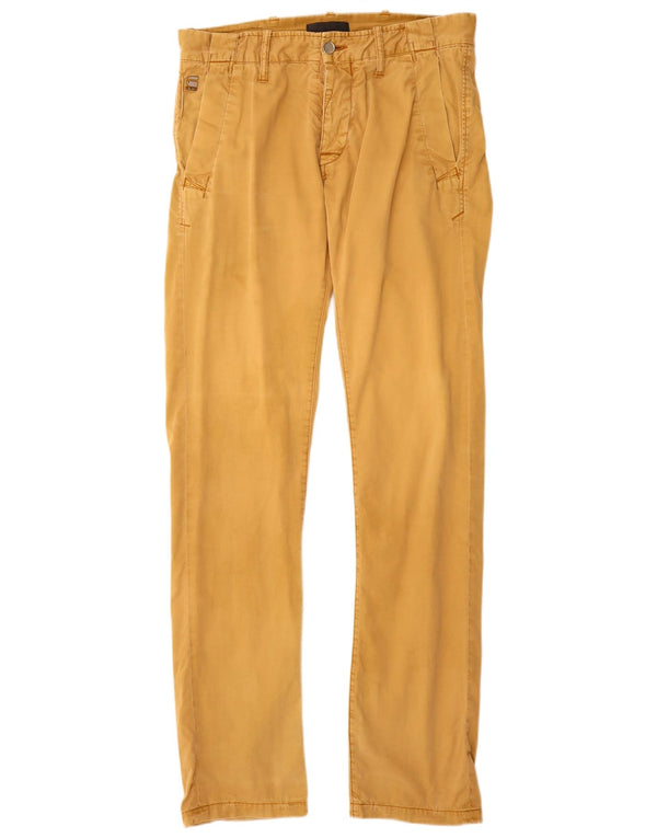 Pantaloni chino subțiri pentru bărbați G-Star L31 L32 bumbac galben