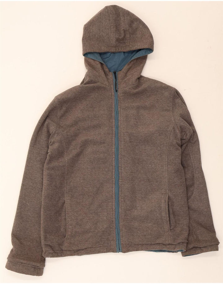Jachetă reversibilă cu glugă Woolrich pentru băieți 13-14 ani, nailon albastru