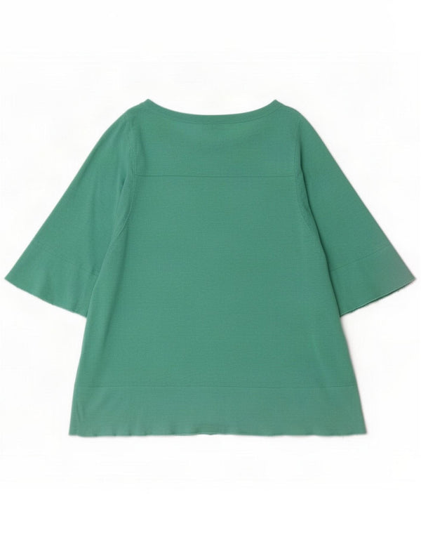 Phase Eight Top pentru femei cu mâneci 3/4 UK 14 Bumbac verde mediu