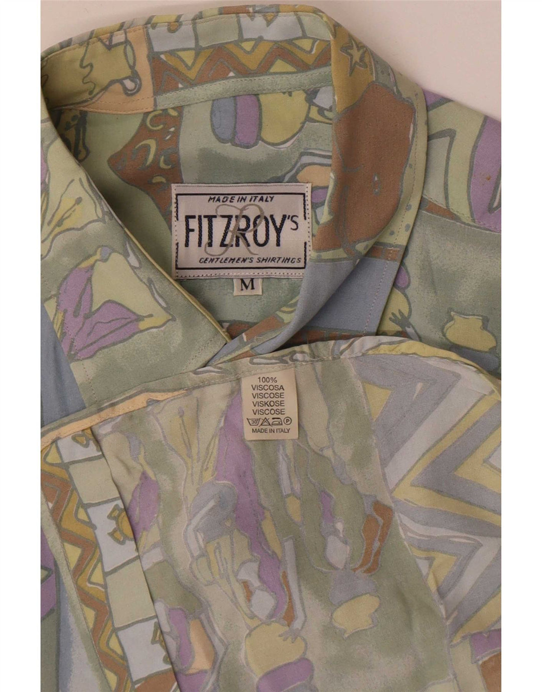 Cămașă cu mânecă scurtă Fitzroy pentru bărbați, cu model abstract, multicoloră