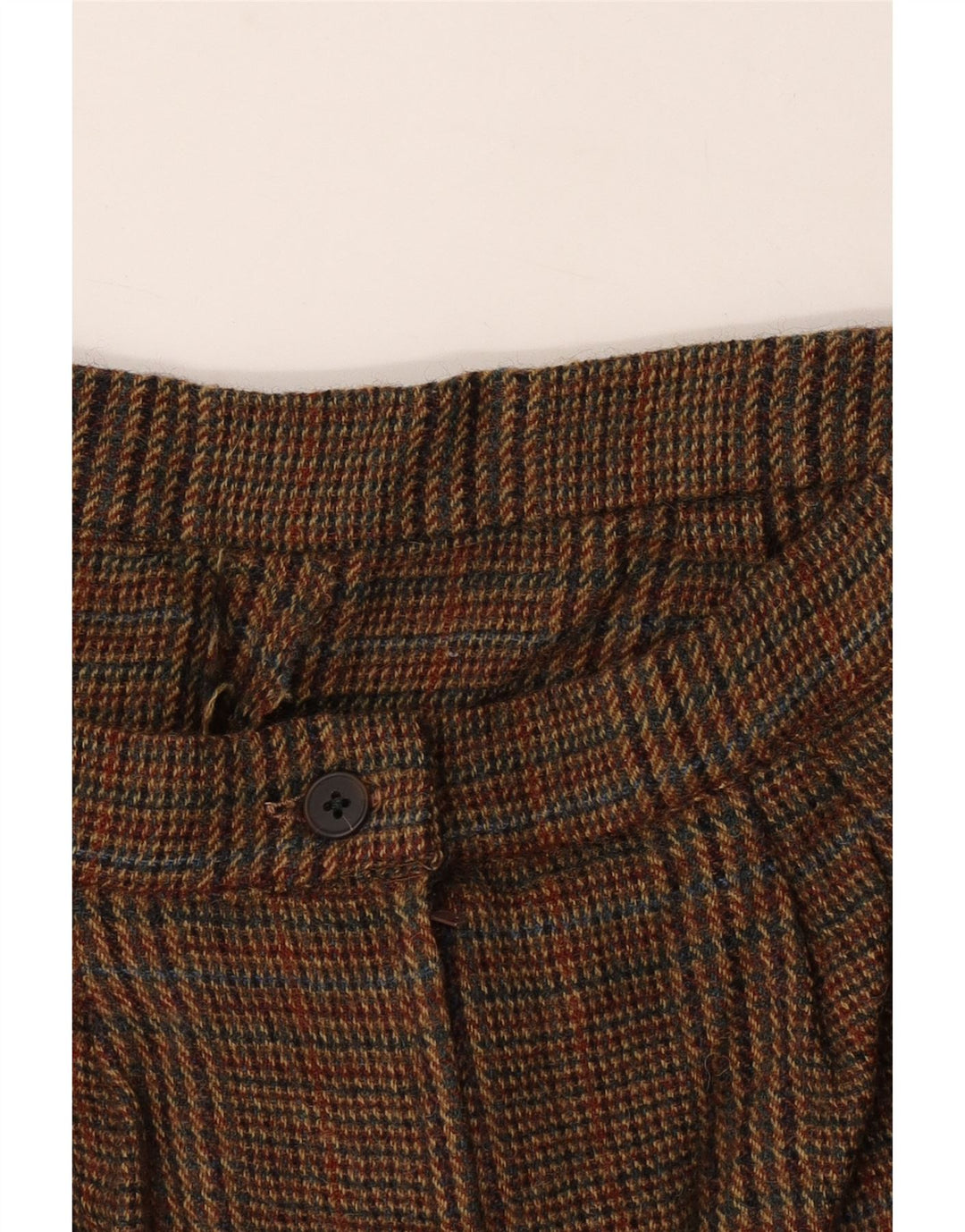 Pantaloni scurti chino vintage pentru femei W28 Medium Brown Check