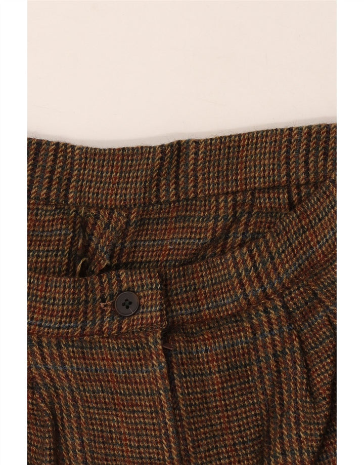 Pantaloni scurti chino vintage pentru femei W28 Medium Brown Check