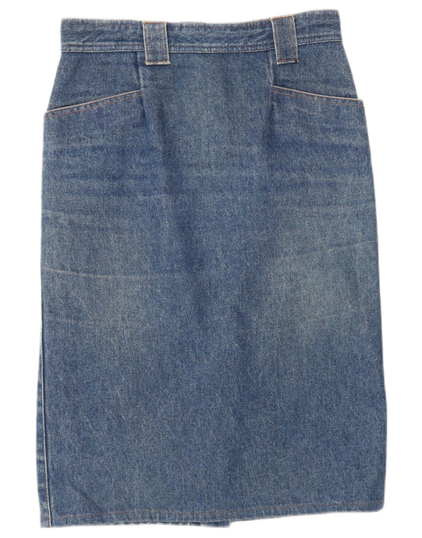 Fusta de blugi Etienne Aigner pentru femei UK 8 Small W25 Bumbac albastru