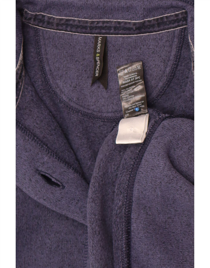 Pulover cardigan pentru femei Marks & Spencer UK 12 Poliester mediu bleumarin