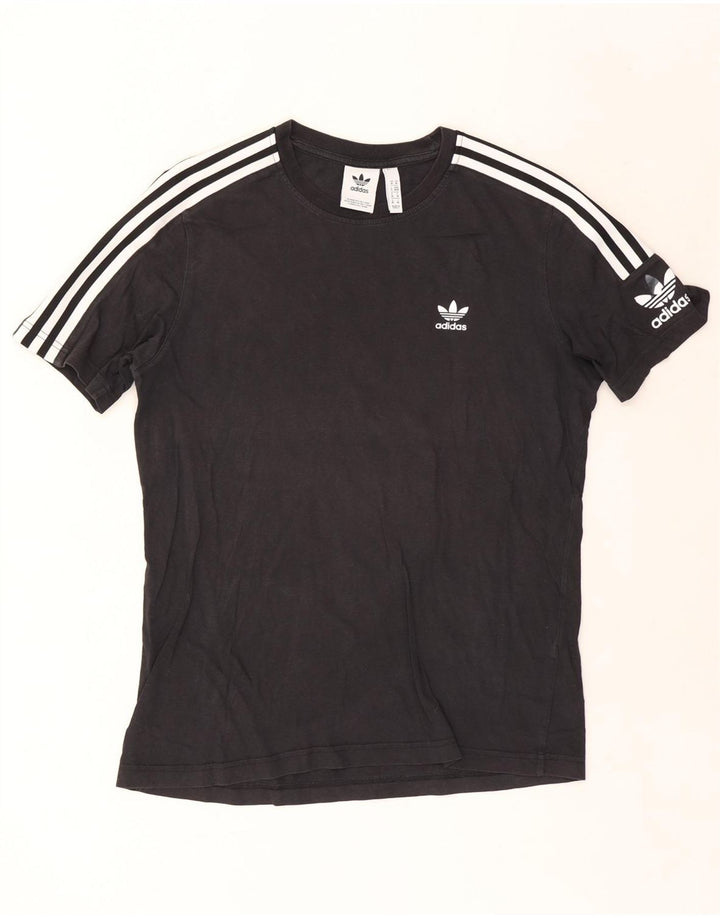 Tricou grafic Adidas pentru bărbați Top mediu negru bumbac