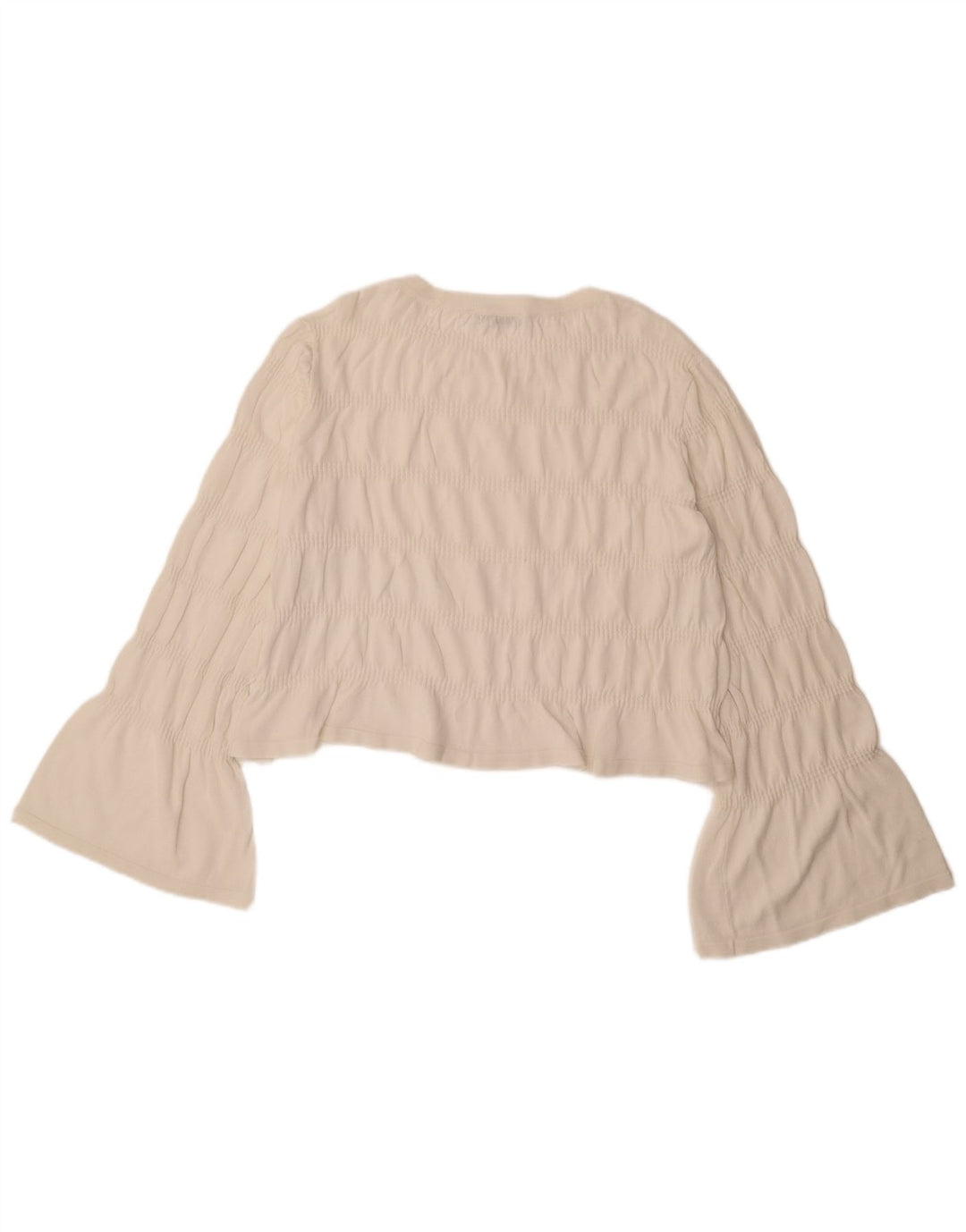 Bluză cu mânecă lungă pentru femei Zara UK 16 Large White