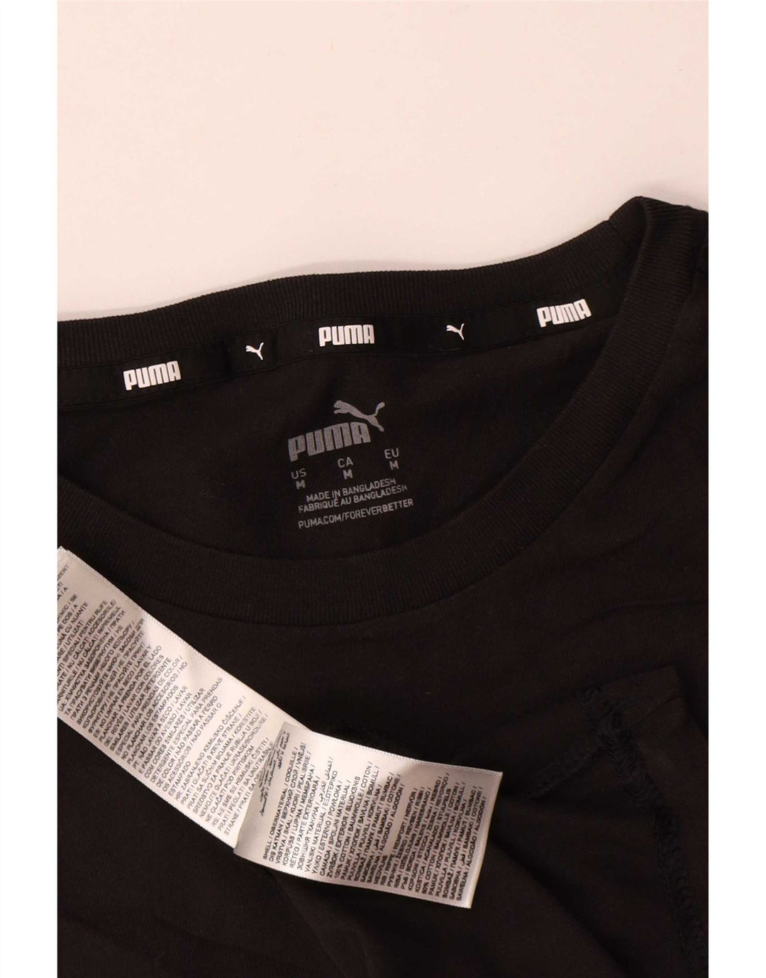 Tricou grafic Puma pentru bărbați Top mediu negru bumbac