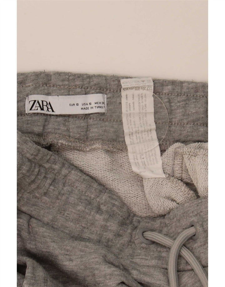 Pantaloni de trening pentru femei Zara Joggeri UK 8 Poliester gri mic