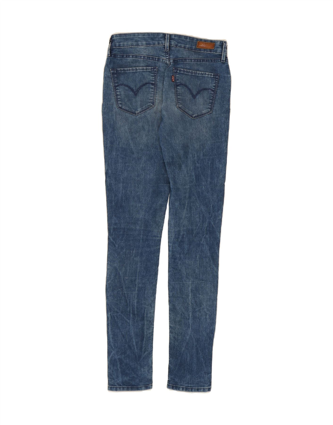 LEVI'S Womens Skinny Jeans W25 L32 Blue Cotton Vintage Levi's and Second-Hand Levi's from Messina Hembry 