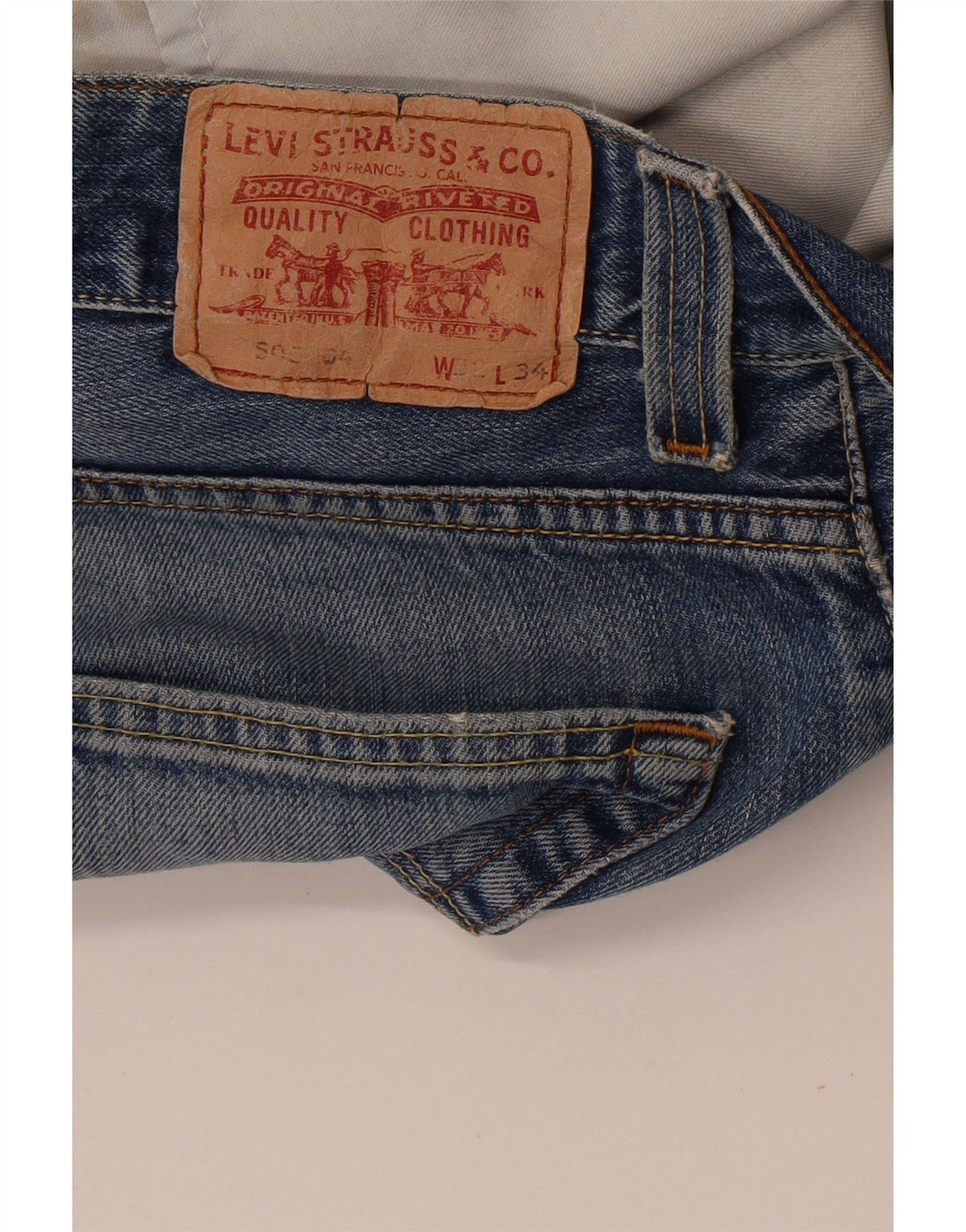 Blugi drepti standard pentru bărbați Levi's W32 L34 albastru