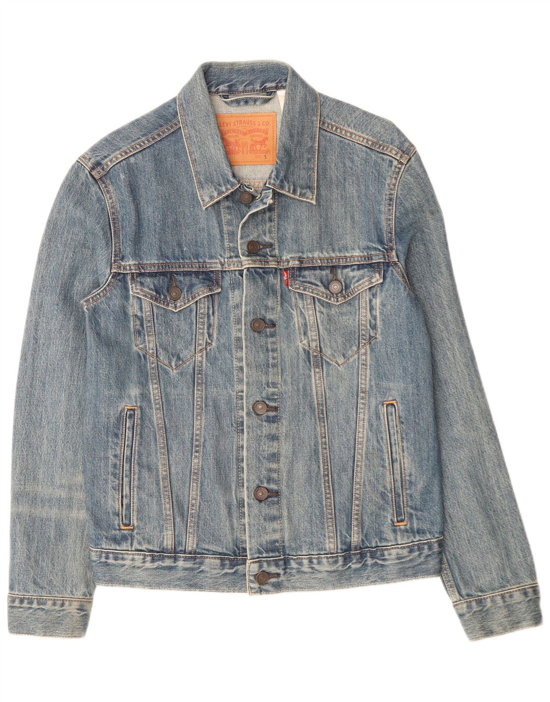 Jachetă de blugi pentru bărbați Levi's UK 36 Small Blue Bumbac