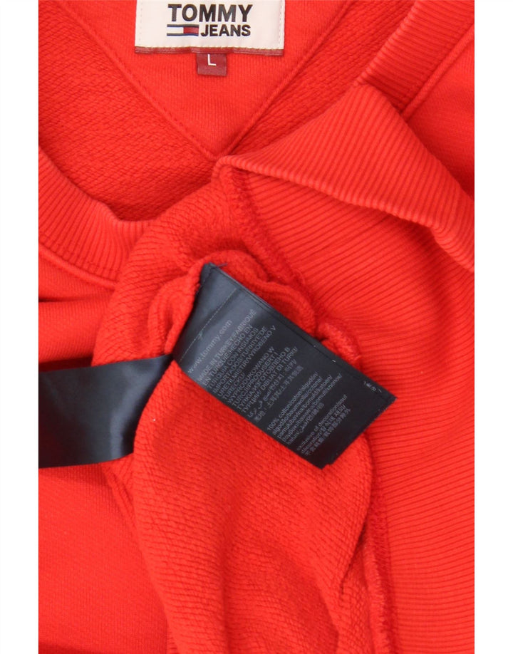 Hanorac pentru bărbați Tommy Hilfiger Pulover mare, roșu, bumbac