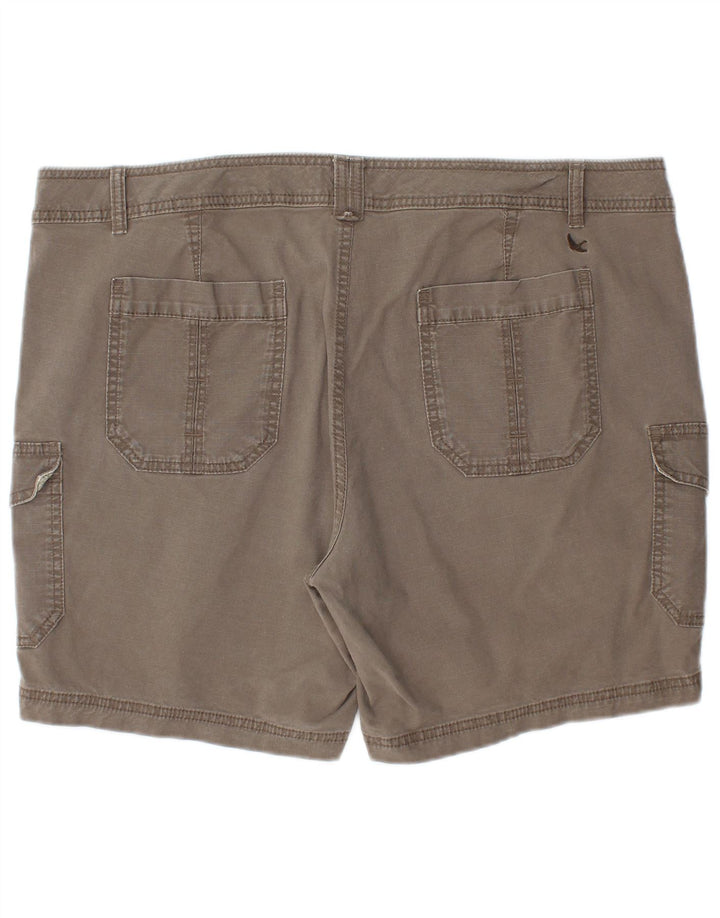 Pantaloni scurti cargo pentru femei Eddie Bauer US 18 2XL W40 bumbac gri