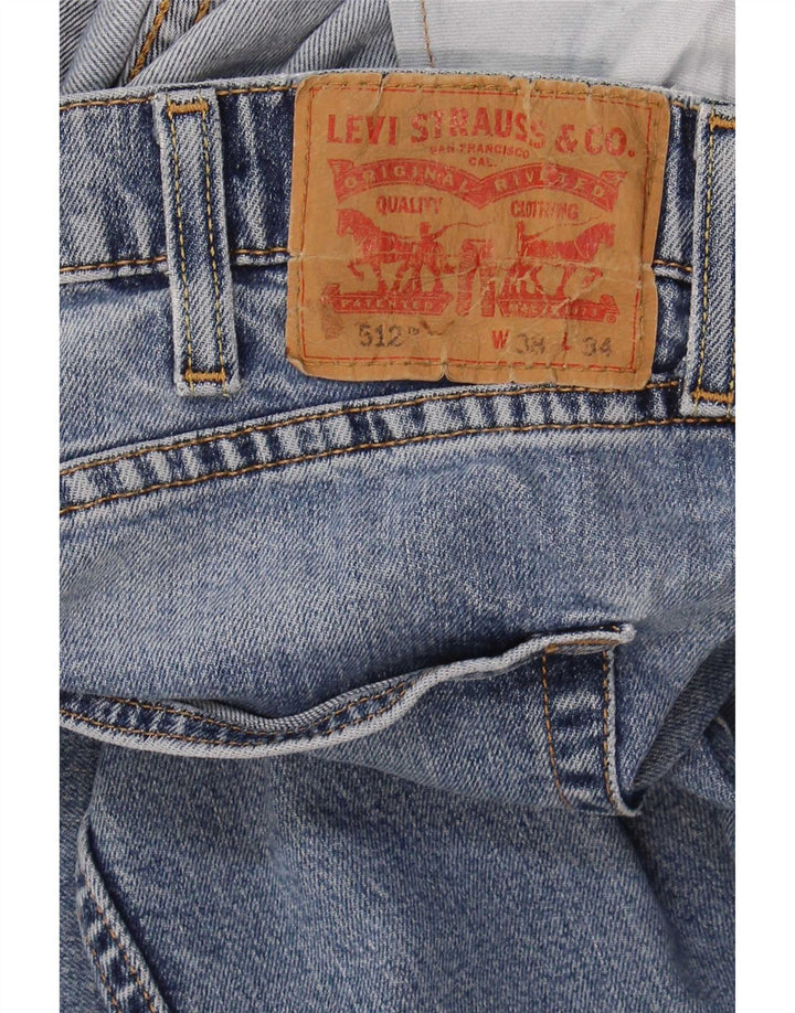 Blugi conici pentru bărbați Levi's 512 Slim Tapered W38 L34 Blue